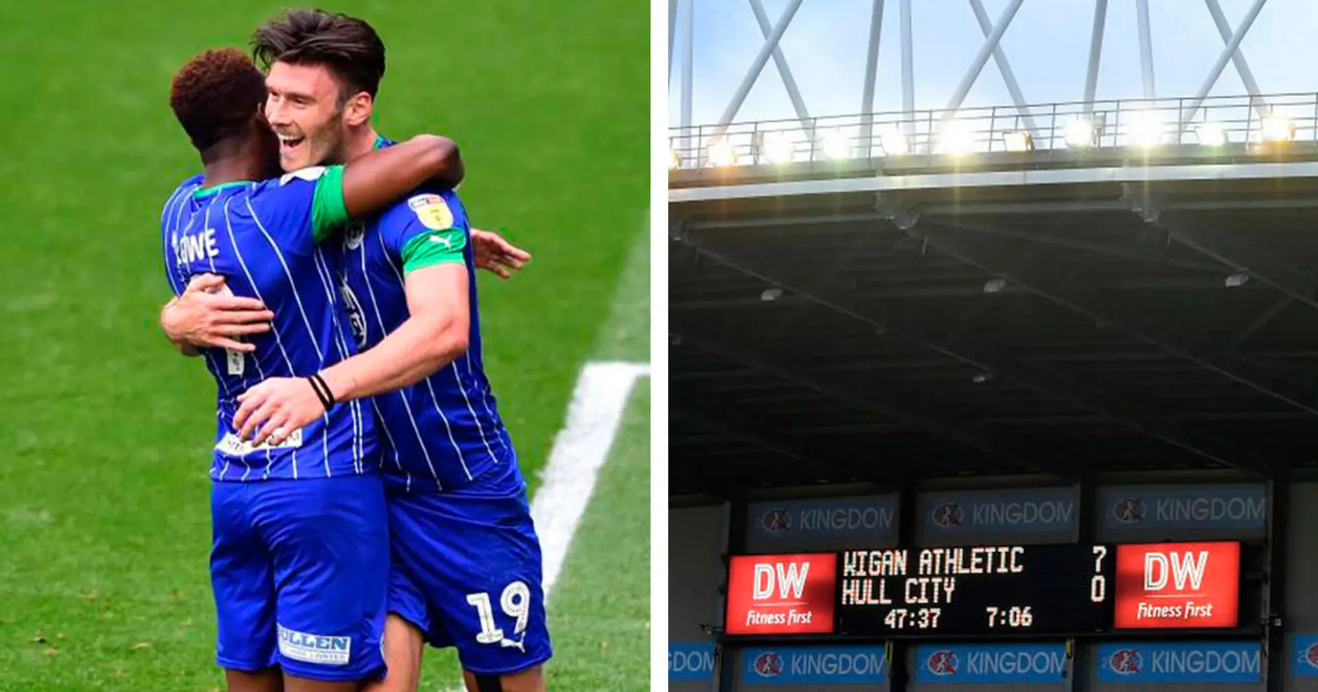 6 goals in less than 20 minutes, 7 at half-time: Wigan humiliate Hull City to set or equal numerous records