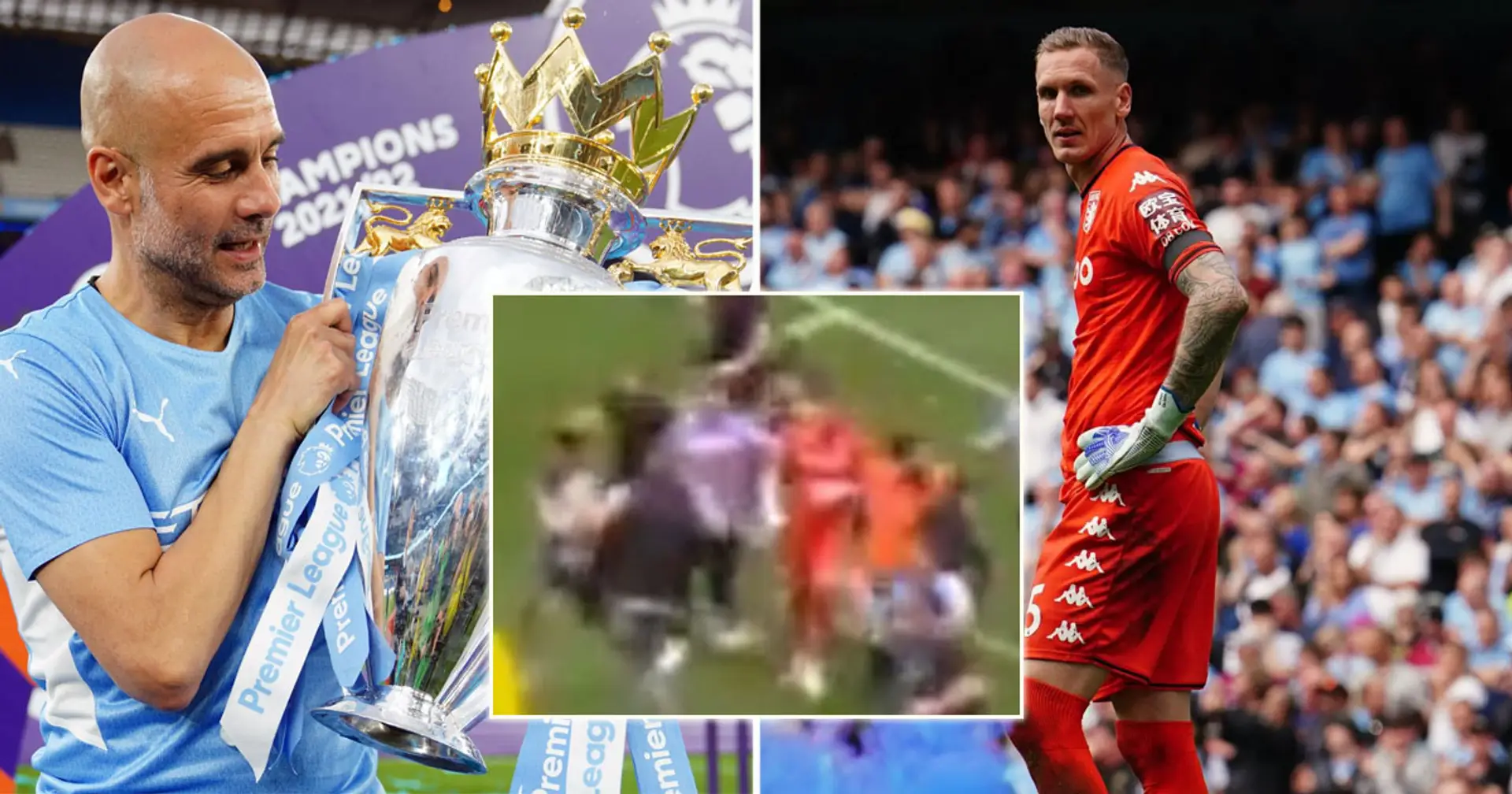 Aston Villa goalkeeper attacked by Man City fans after Premier League title decider - City respond