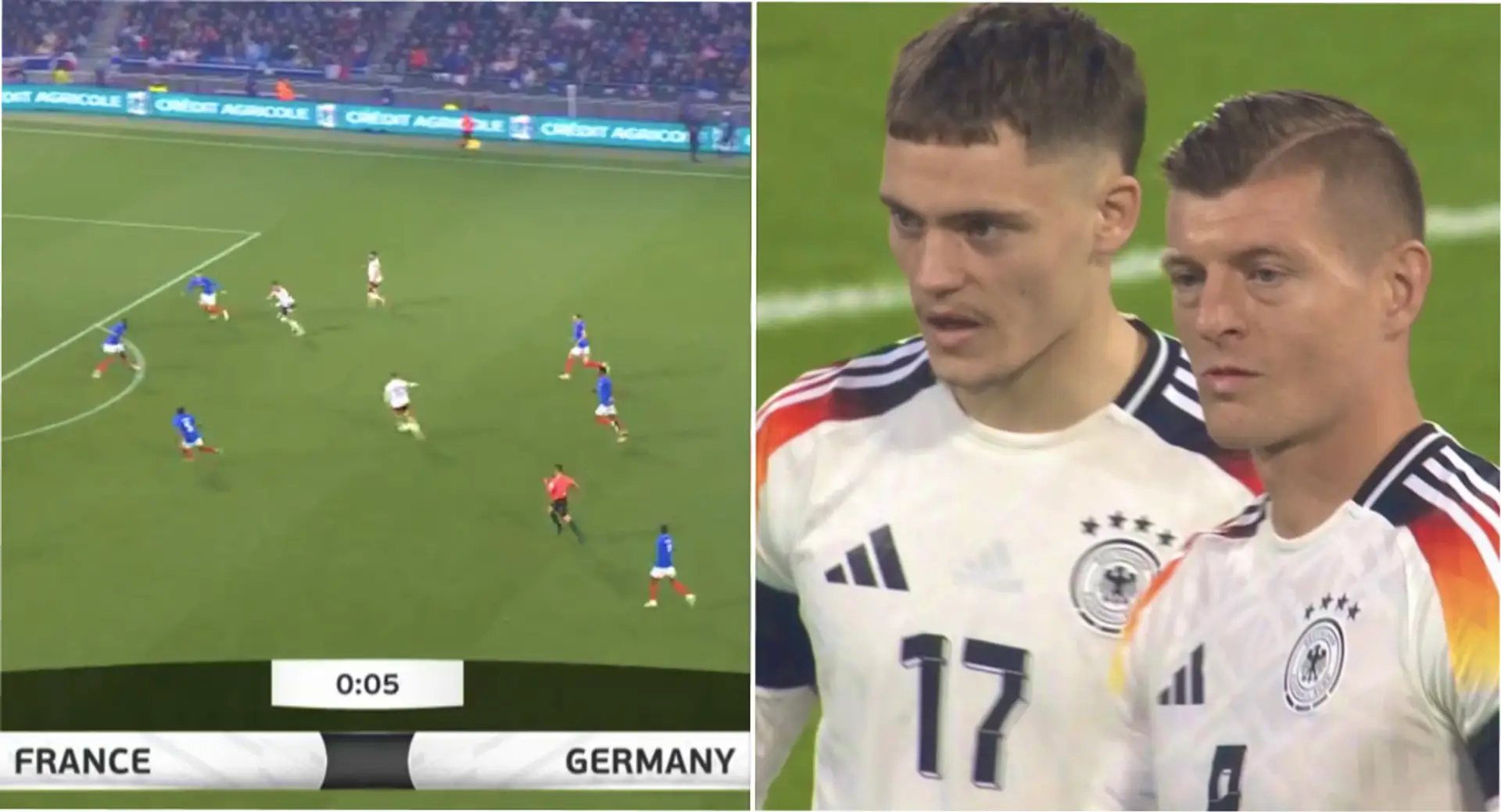 Toni Kroos fires assist for Germany SEVEN SECONDS into his first game back from retirement
