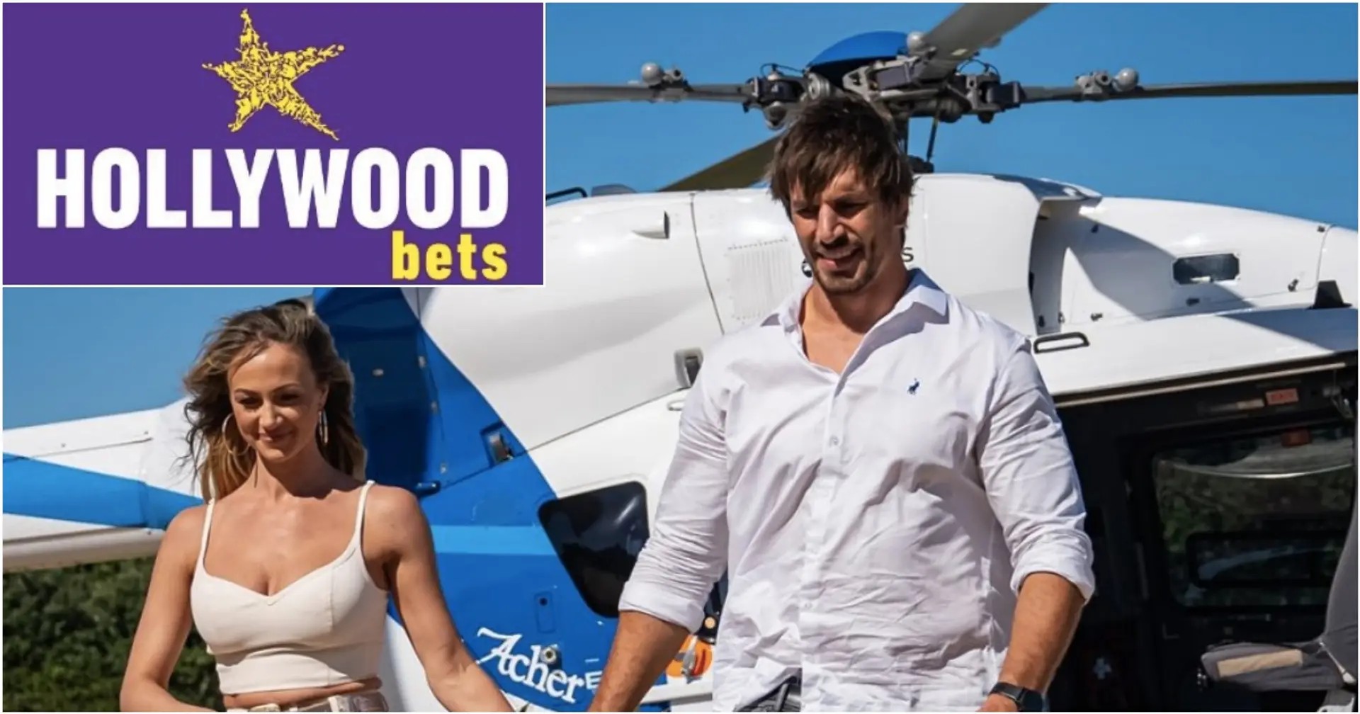 Hollywoodbets unveil South Africa rugby star Eben Etzebeth and his wife as new ambassador