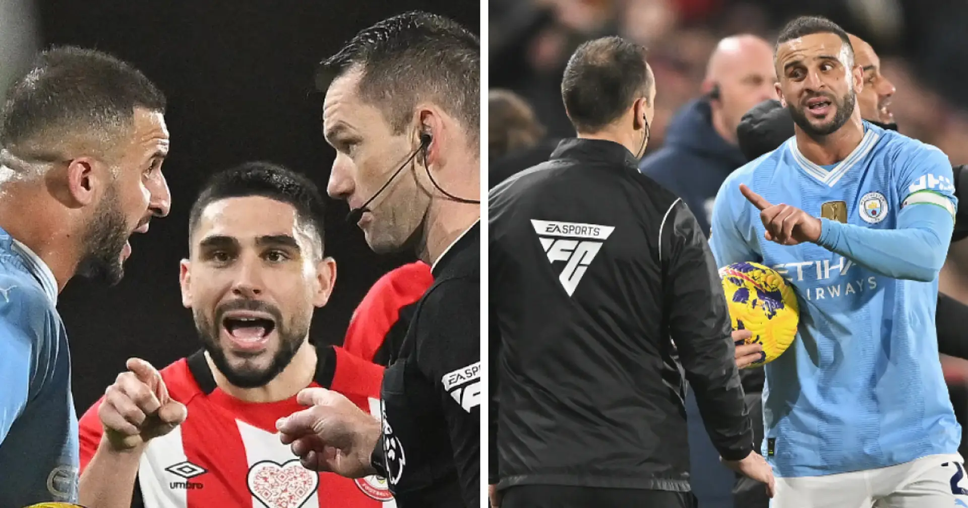 What did Neal Maupay say to Kyle Walker in fiery altercation? Guardiola refuses to comment