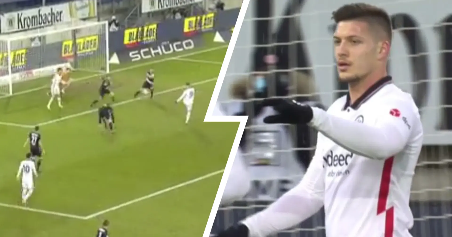 He strikes again: Luka Jovic scores another goal for Frankfurt 9 mins after being subbed on