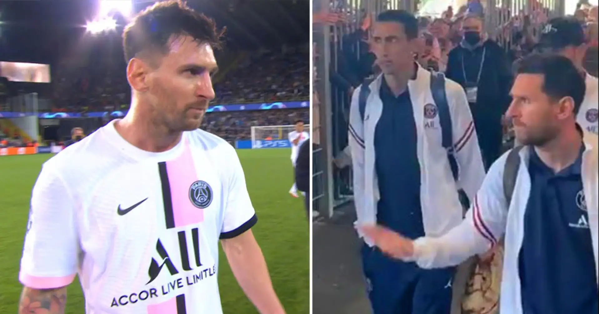 Caught on camera: Awkward moment involving Lionel Messi and Di Maria after PSG’s defeat