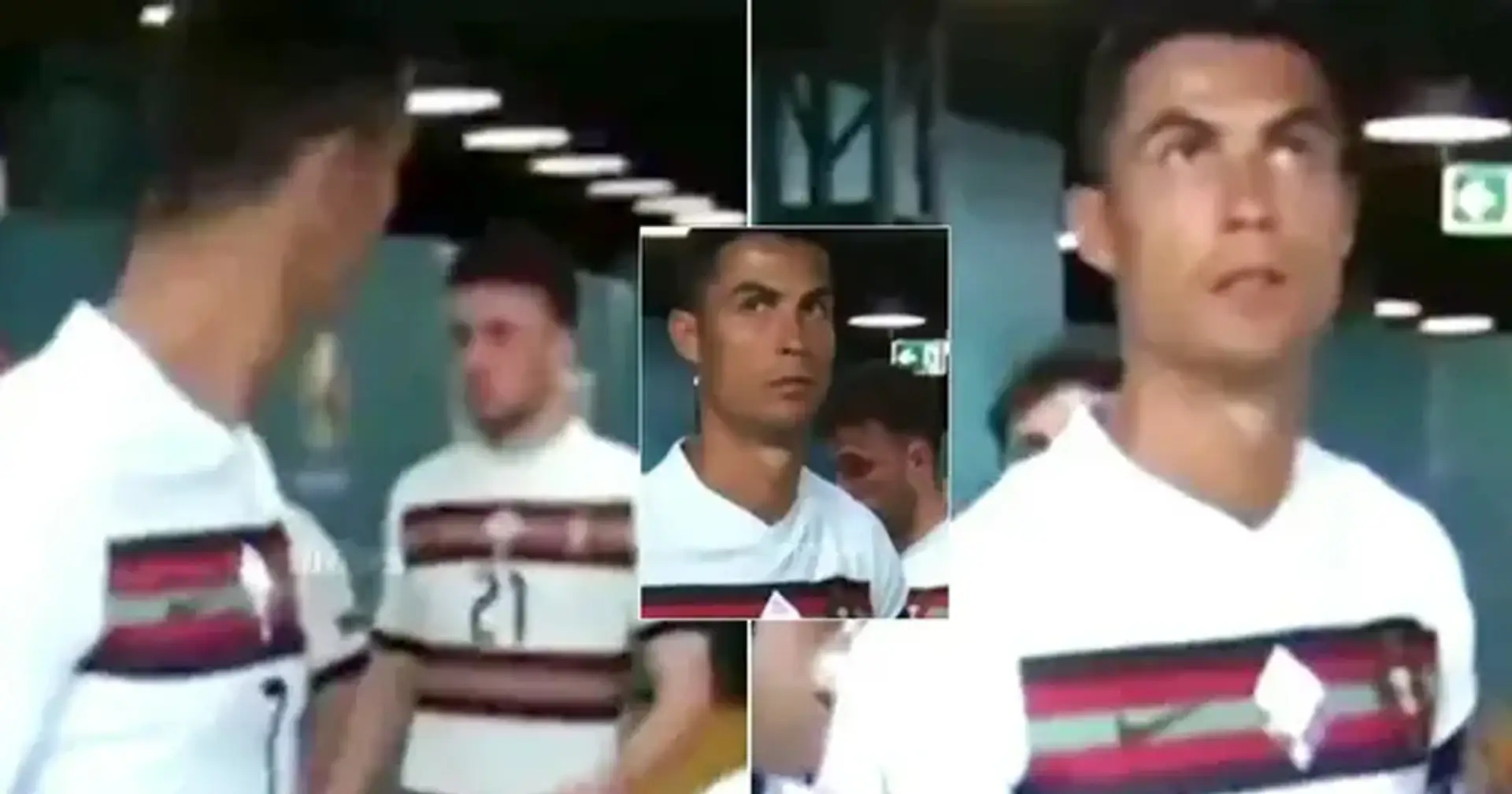 'Repugnante': La airada reacción de Cristiano Ronaldo a Diego Jota en el túnel captada por la cámara