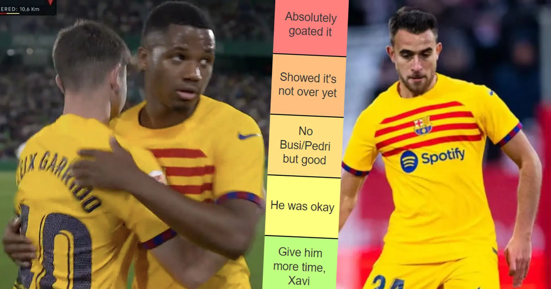 3 jugadores demostraron que siguen luchando, 2 merecen más tiempo de juego: tierlist de rendimiento de los jugadores del Barça para la victoria vs Elche