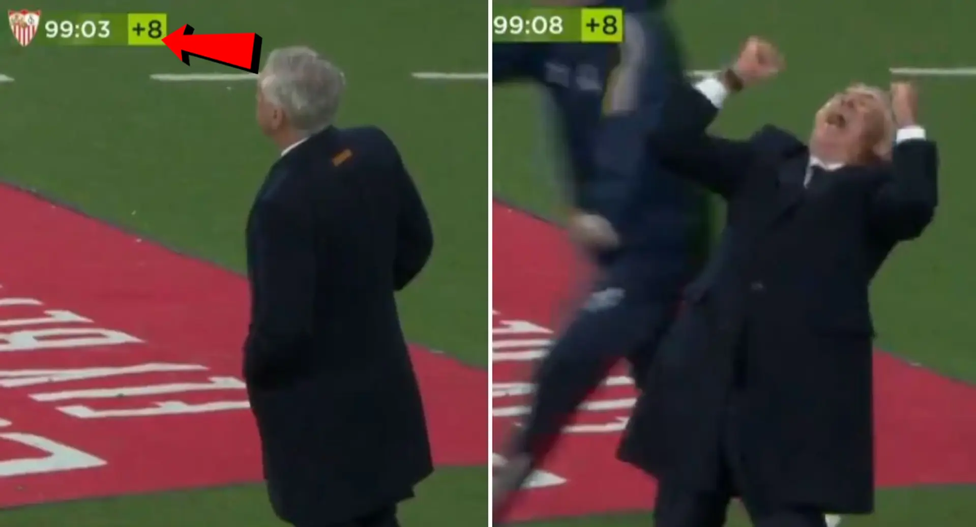 Ancelotti's wild reaction to final whistle at Bernabeu spotted – you've never seen him like that before