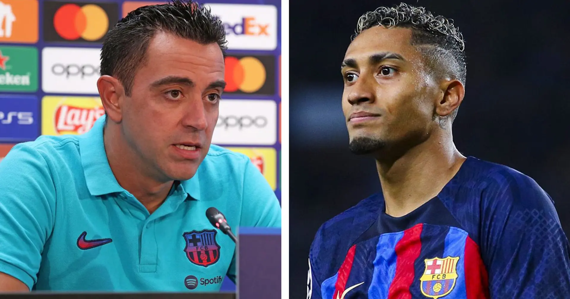 'We have to persist': Xavi breaks silence on Raphinha's goal drought