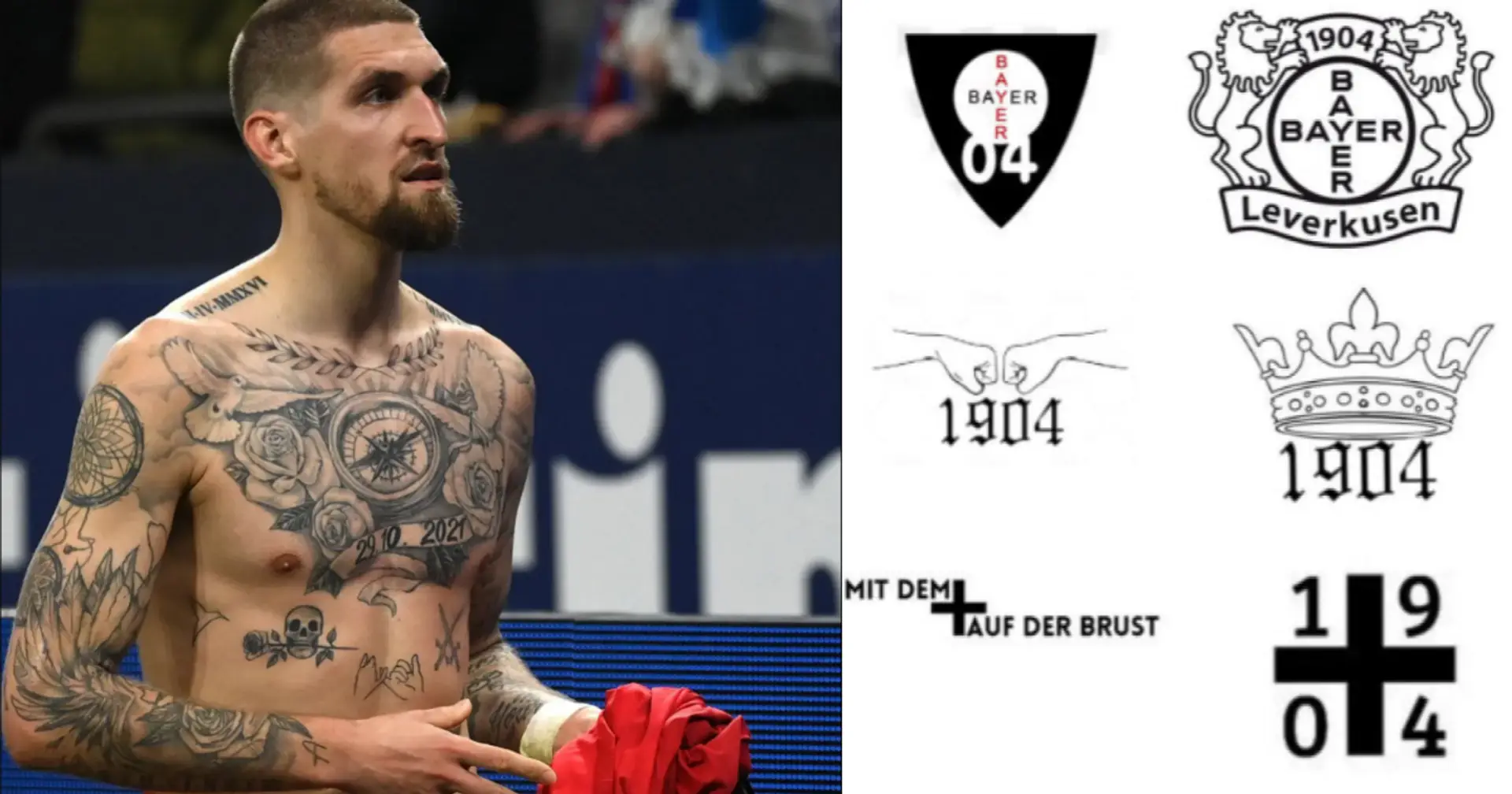 Bayer bot den Fans zu Ehren dieser Saison ein kostenloses Tattoo an: Der Verein wurde zum ersten Mal Meister und blieb in dieser Saison bisher ungeschlagen 