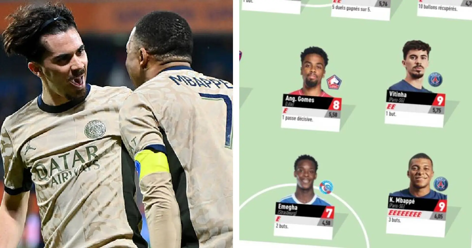 3 joueurs du PSG aperçus dans le XI type de la 26e journée de L'Equipe
