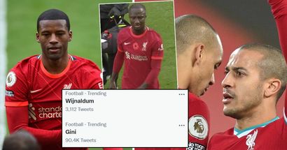 Gini Wijnaldum trends on Twitter after Liverpool draw as fans moan over midfield injuries