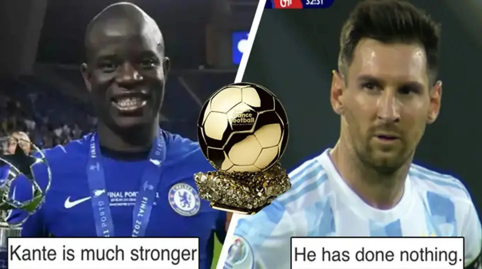 'Balón de Oro al ganador de la Copa del Rey, ¿de verdad?': Los fans franceses del PSG y Barça debaten quién se lo merece más: Kanté o Messi