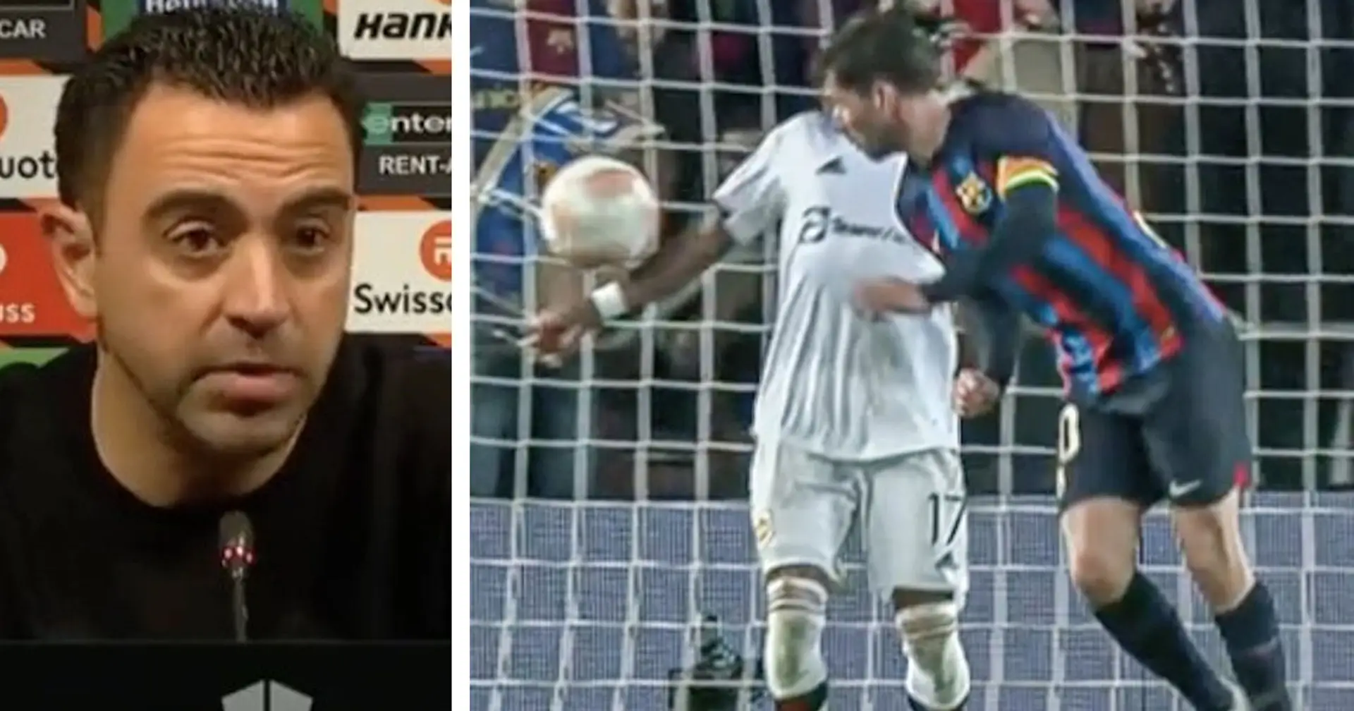 Xavi verrät, was er dem Schiedsrichter sagte, nachdem Barça keinen Elfmeter wegen eines Handspiels von Fred bekommen hatte