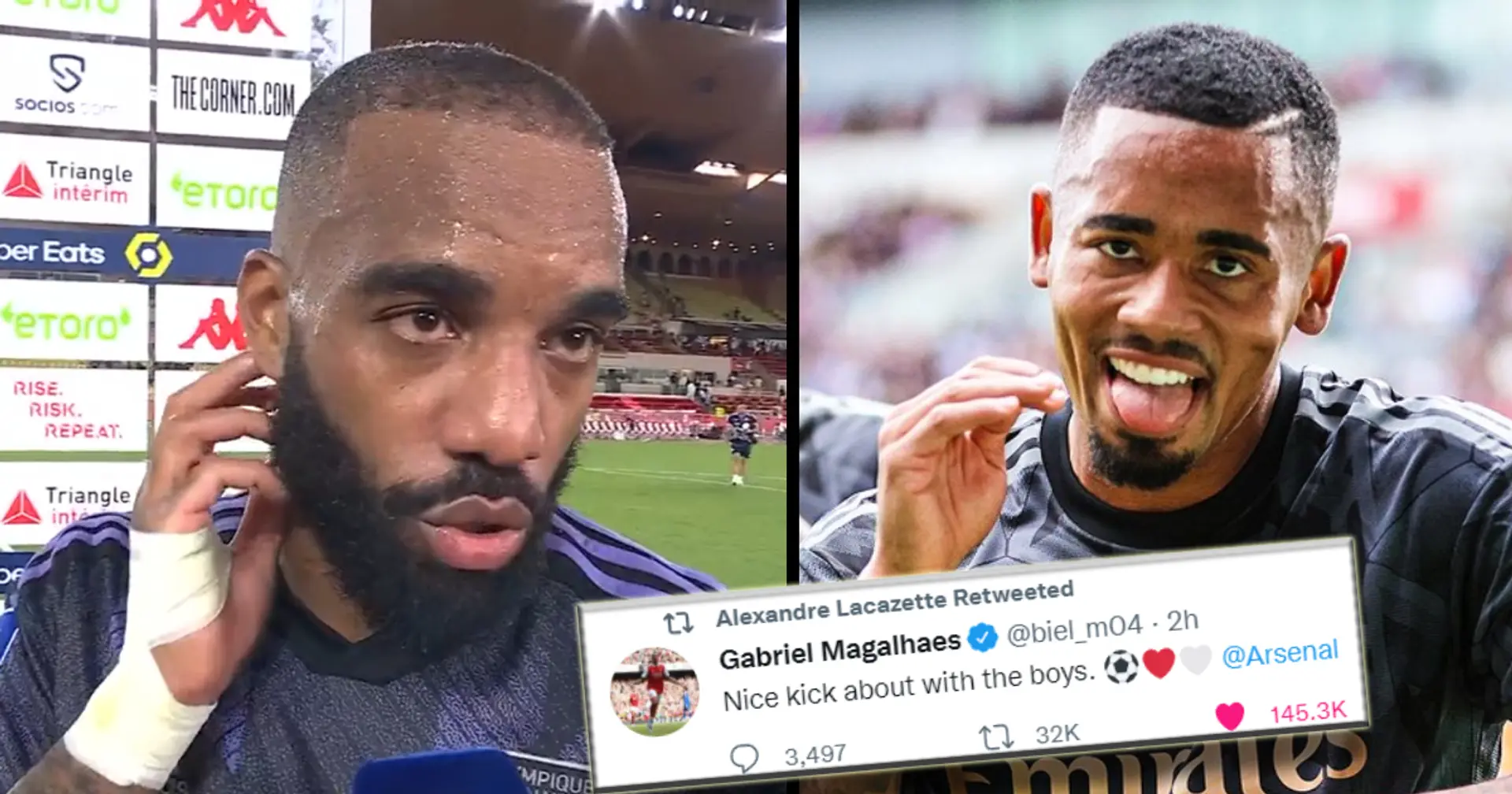 Why Arsenal fans talking about Lacazette after Brentford win? Two different reasons