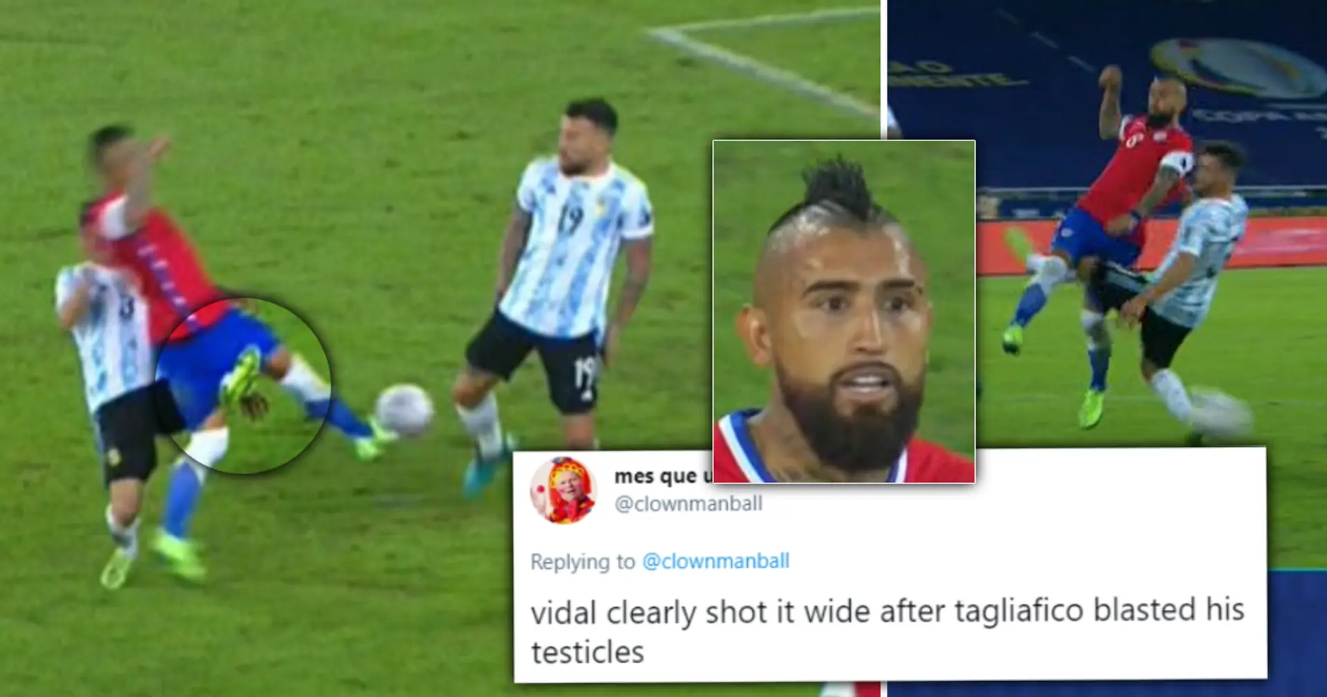 'Tries his best to turn Vidal into a eunuch': Chile wins controversial pen after leg meets balls 