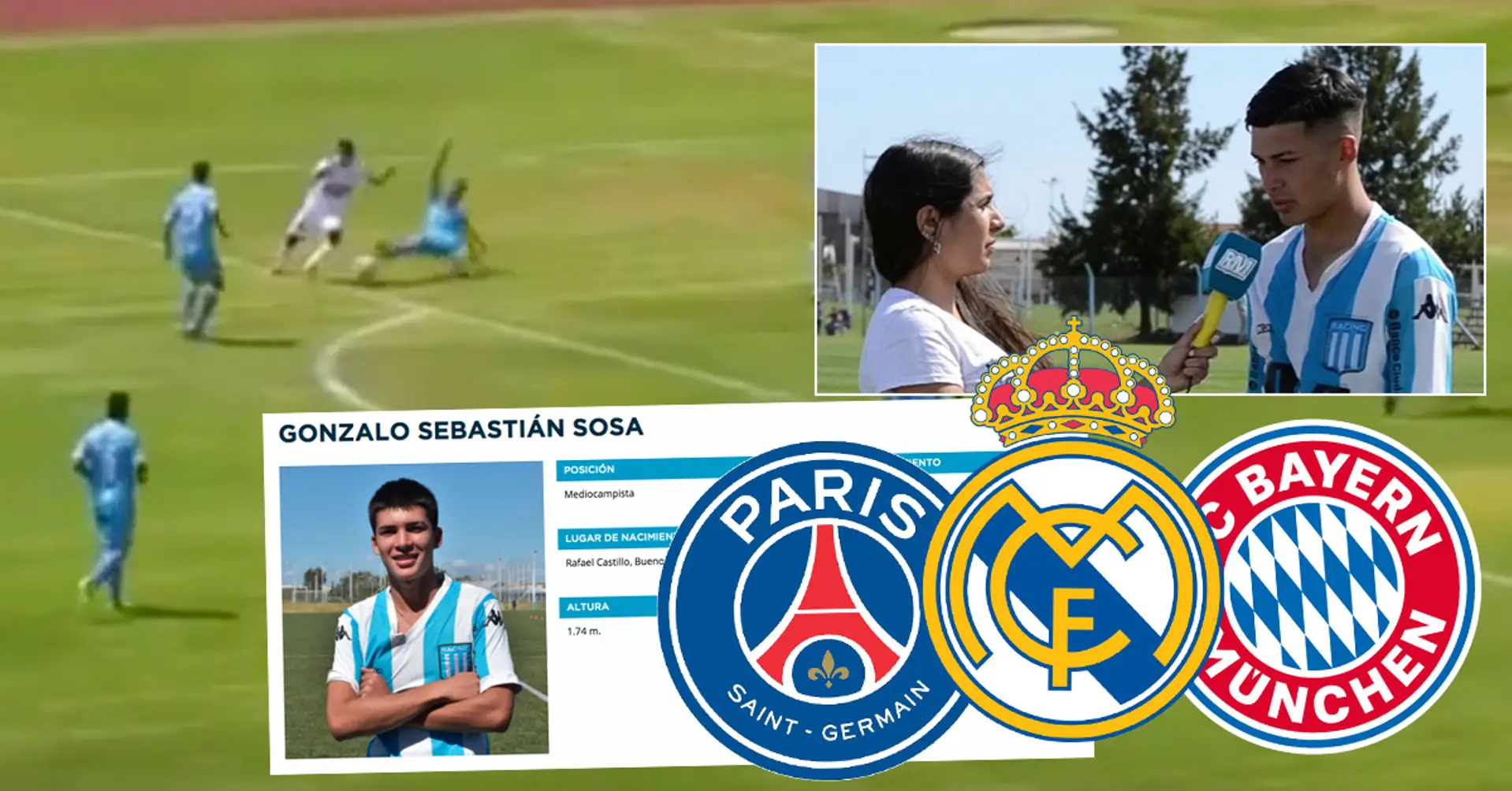 15-year-old Argentinian wonderkid Gonzalo 'The Talented' Sosa already has PSG, Bayern, Real Madrid fighting for him