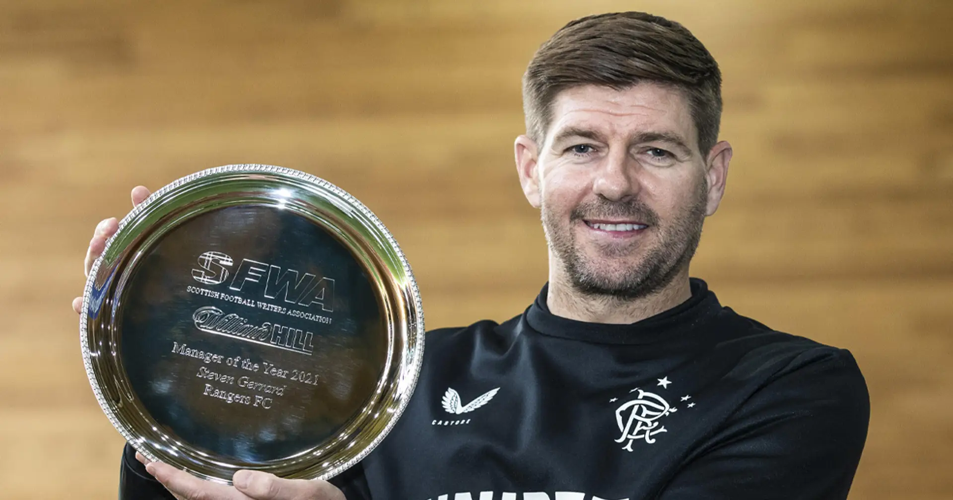 Steven Gerrard named Manager of the Year in Scotland after historic Rangers success