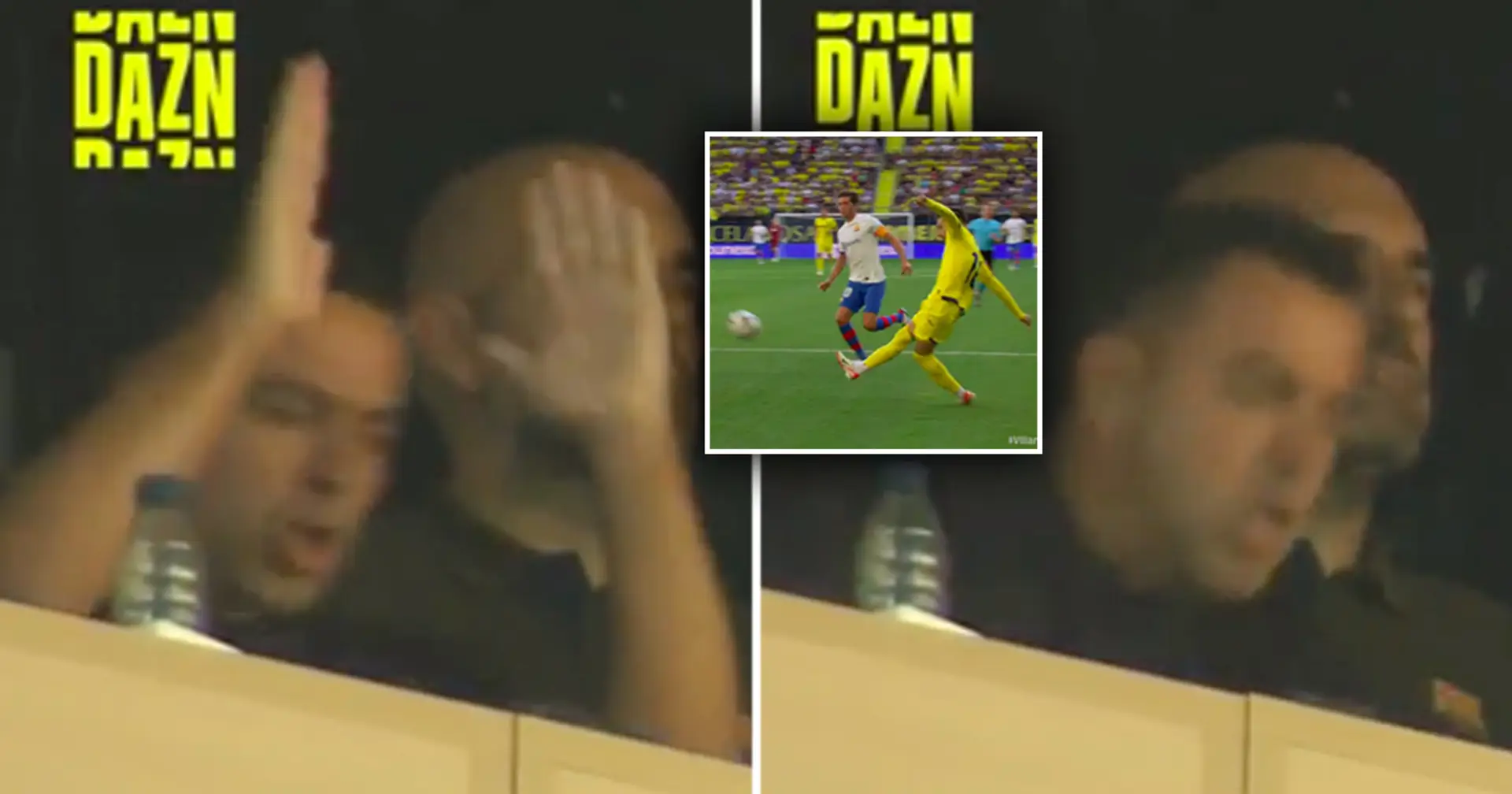 La réaction de Xavi face à Villarreal qui prend l'avantage contre le Barça repérée, ça fait peur