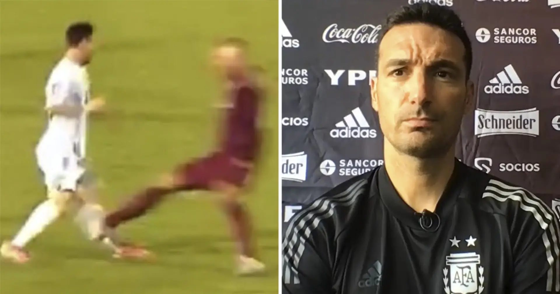 'It was really scary': Argentina boss reacts to Venezuela player's horror tackle on Messi