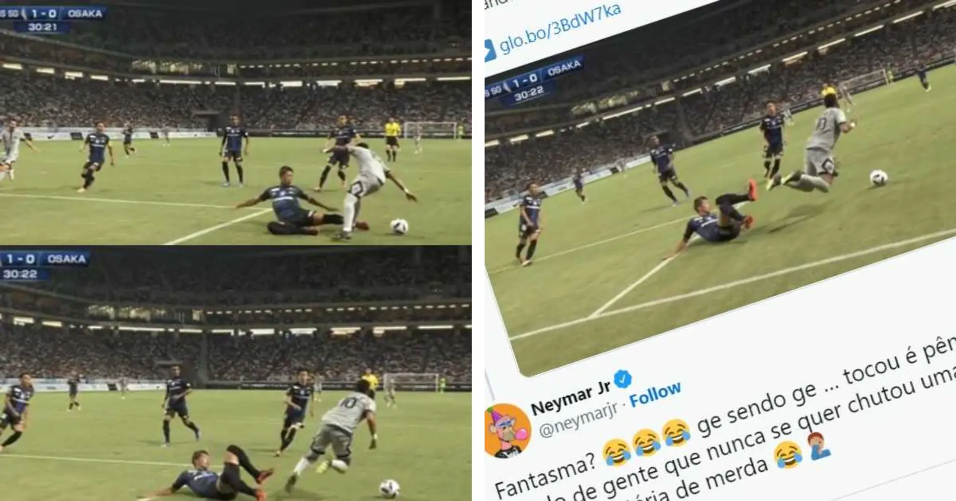 "Continue à dire de la me**e", accusé de plongeant sur l'action du pénalty, Neymar répond violement sur Twitter