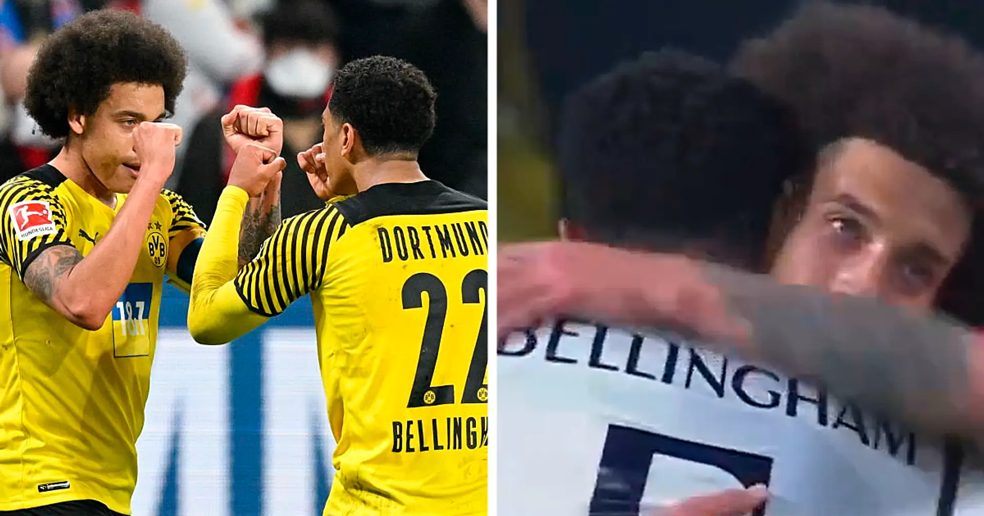 Herzliches Wiedersehen zweier Ex-Dortmunder: Die warme Umarmung von Witsel und Bellingham nach dem Madrider Derby