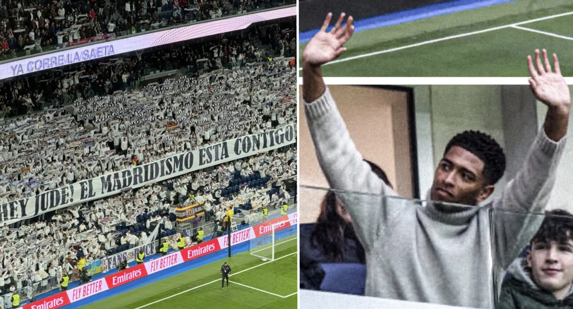 'Mi club': Jude Bellingham reacciona al mensaje especial que le dejaron los madridistas en el Bernabéu