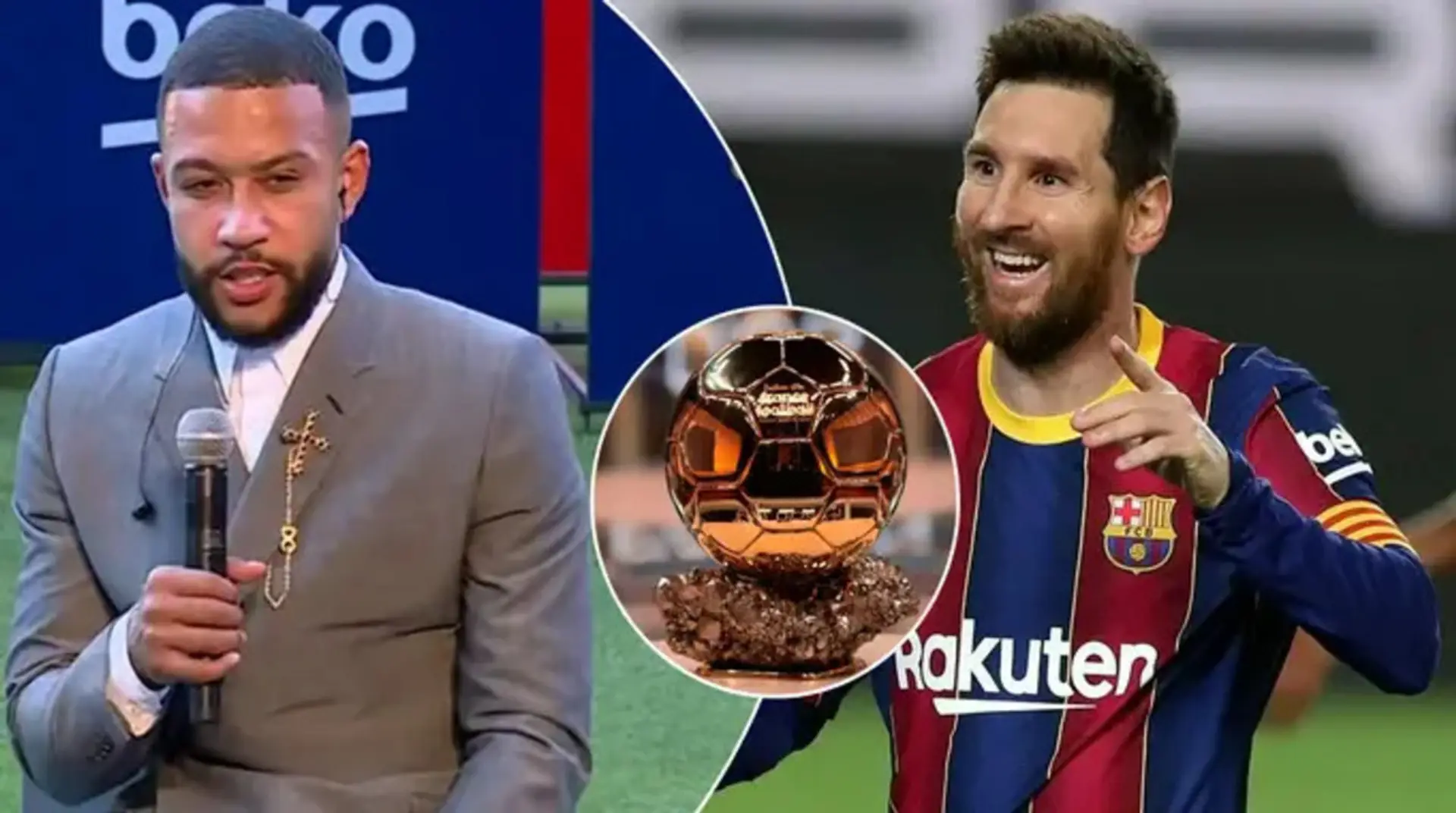 'Probablemente otro Balón de Oro pronto': Depay con ganas de jugar con Messi