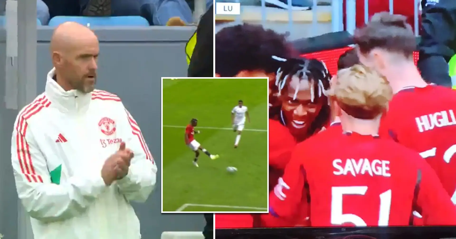 Spotted: How Ten Hag reacted to Man United's first goal this season
