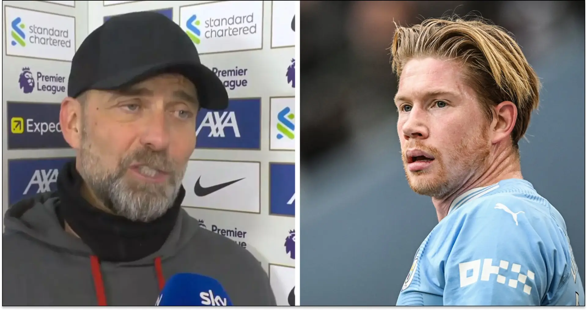 'You could've built a legacy here': Klopp & De Bruyne share warm moment before Liverpool v City