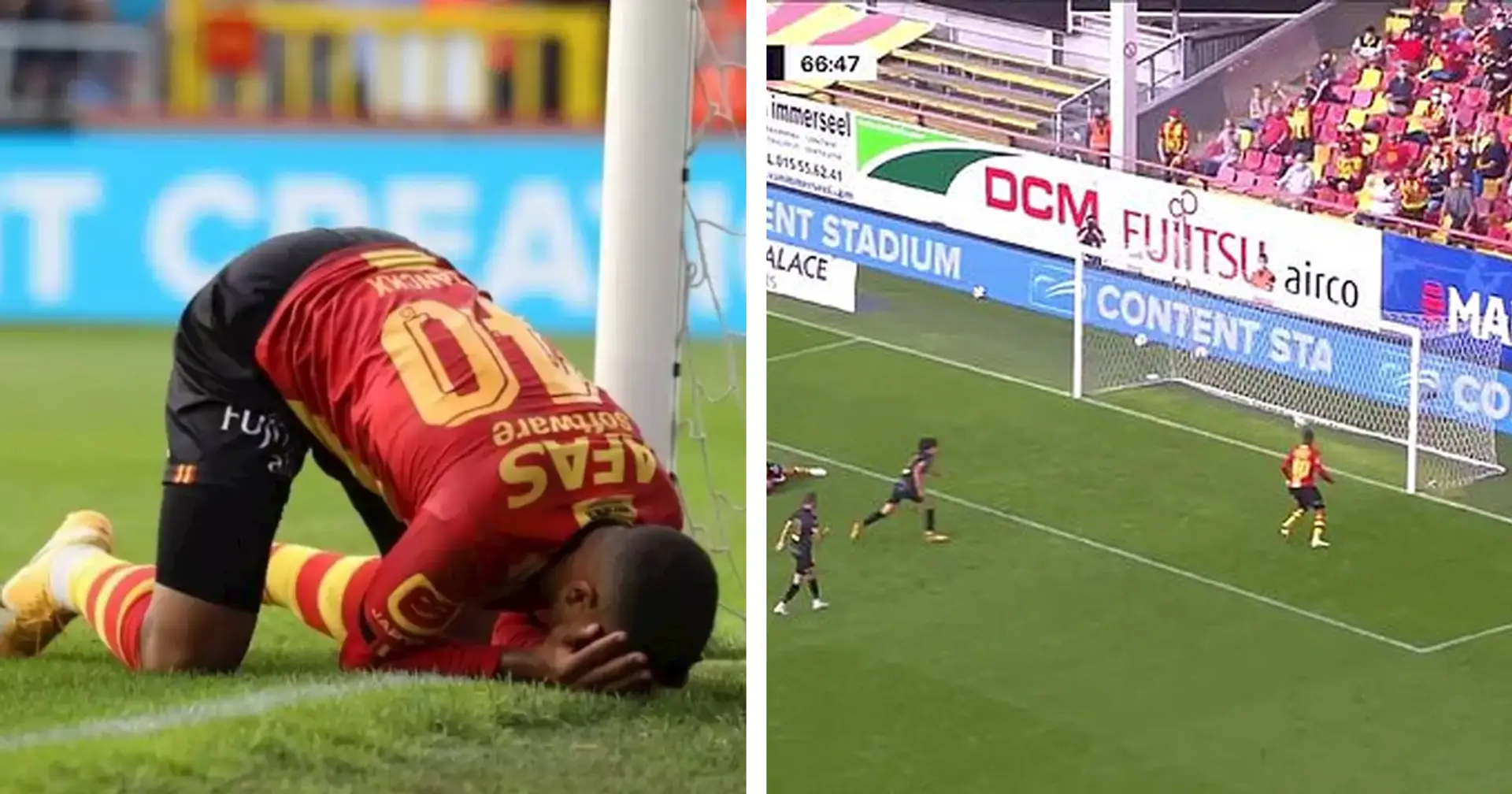 Miss of the season? Midfielder of Belgium top-flight club misses an open goal from two yards