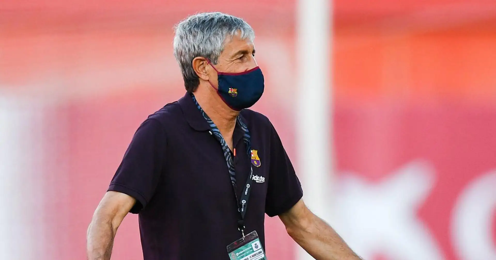 Quique Setien gutted Barca can't play with fans against Napoli