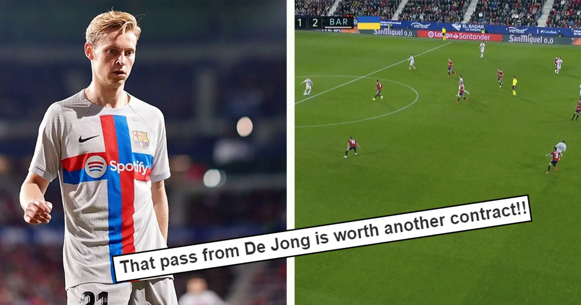 'Hope the board doesn't offload him': Barca fans praise De Jong for resurgence after summer drama