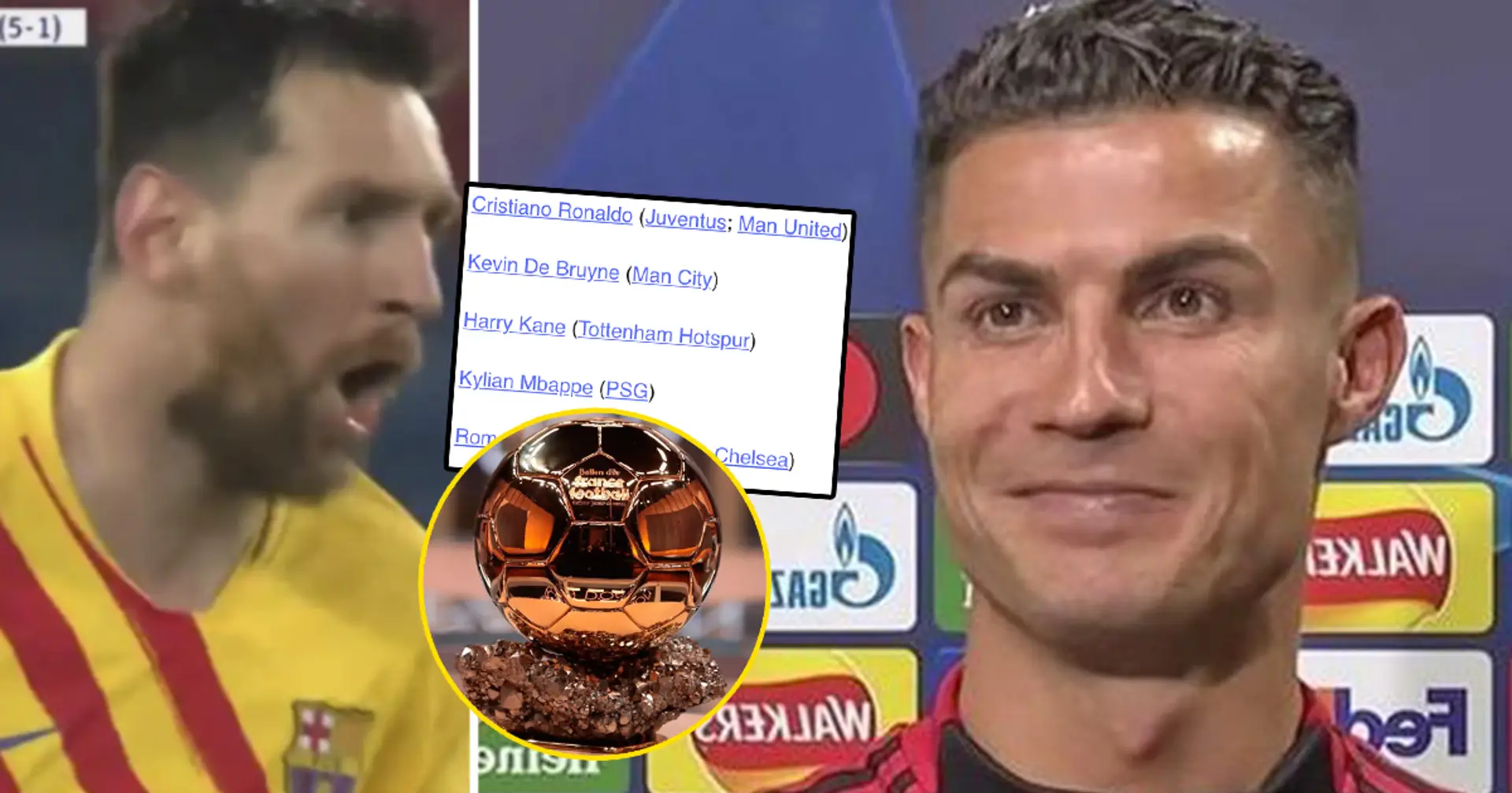 Liste des finalistes du Ballon d'Or divulgués: Messi et un joueur surprise du Barça inclus