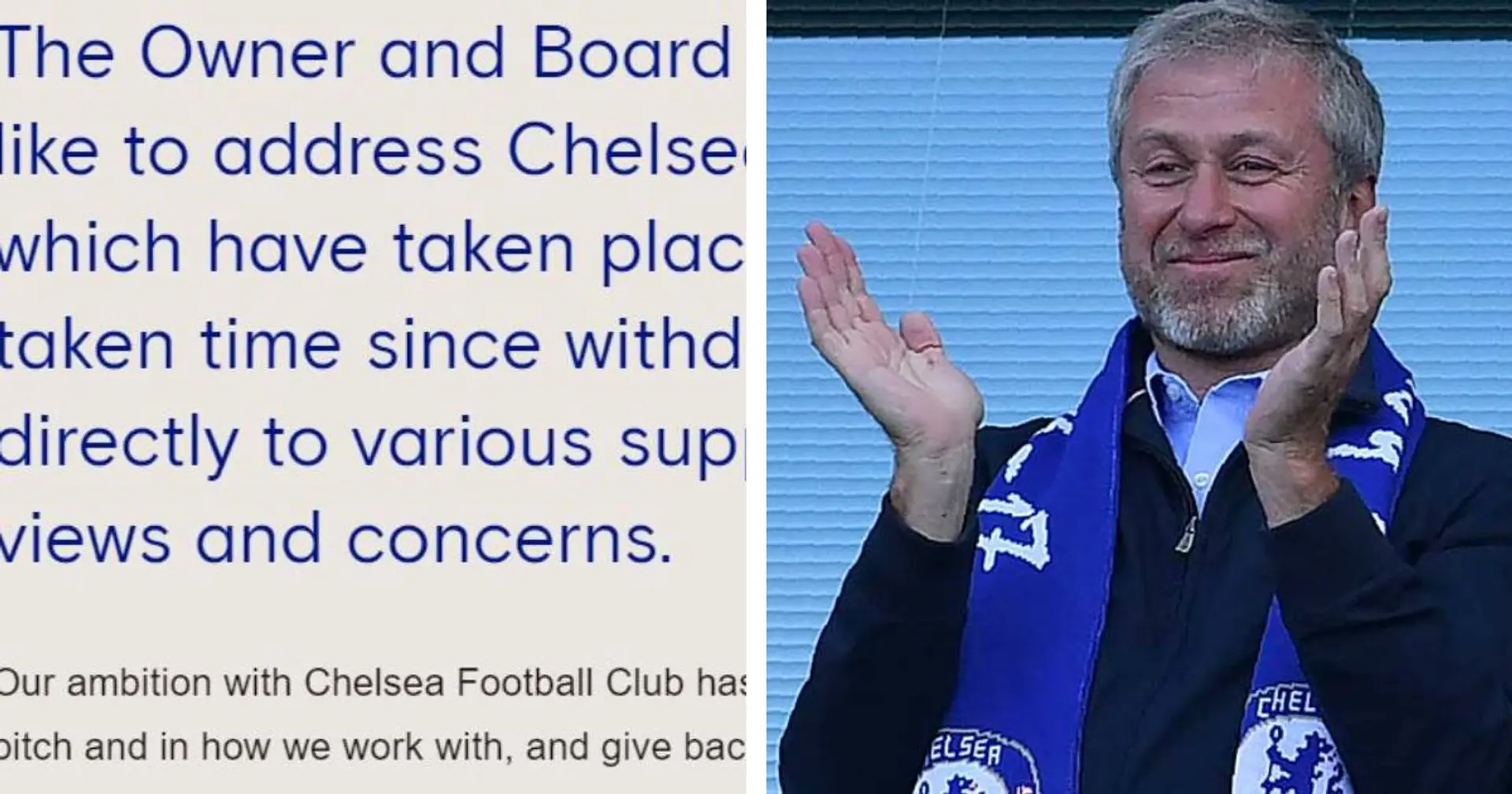 Chelsea write an open letter to supporters following Super League drama