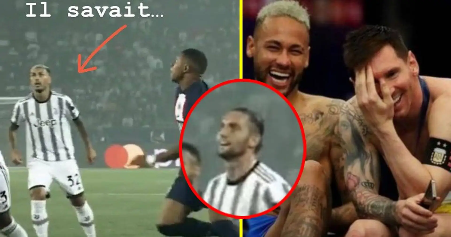 "Il savait", "il souriait": Un fan capte avec brio la réaction de Paredes & Rabiot au moment de la passe de génie de Neymar