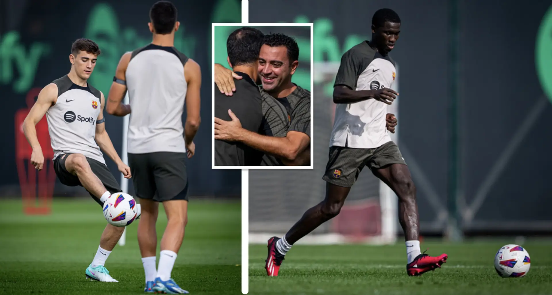 Gavi back, new African signing spotted and more: 10 pics from Barca's latest training session