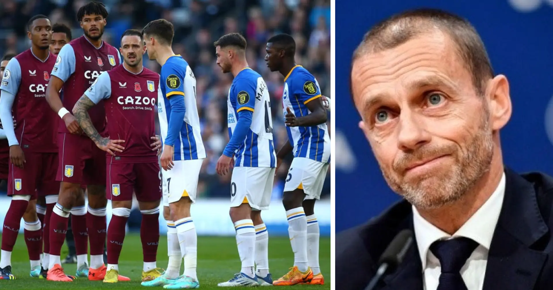 Aston Villa and Brighton might be banned from playing in Europe next season