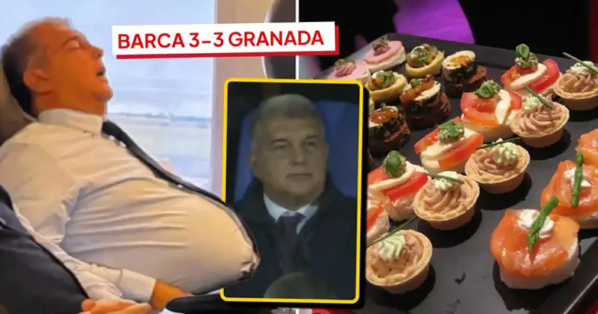 Joan Laporta "wirft aus Wut auf den FC Barcelona Tabletts mit Canape in die Luft"