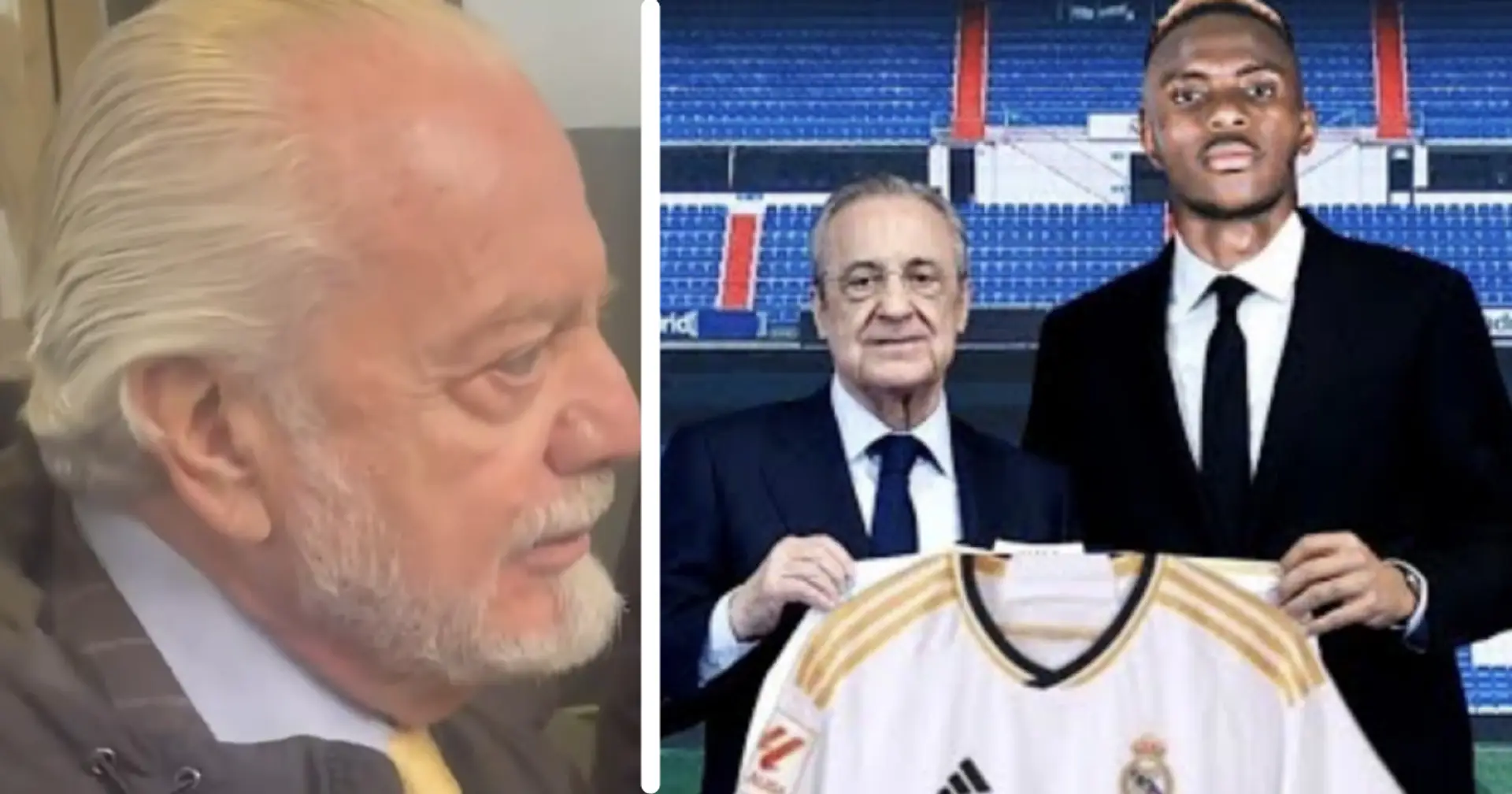 El presidente del Napoli nombra al Real Madrid entre los posibles destinos de verano de Osimhen