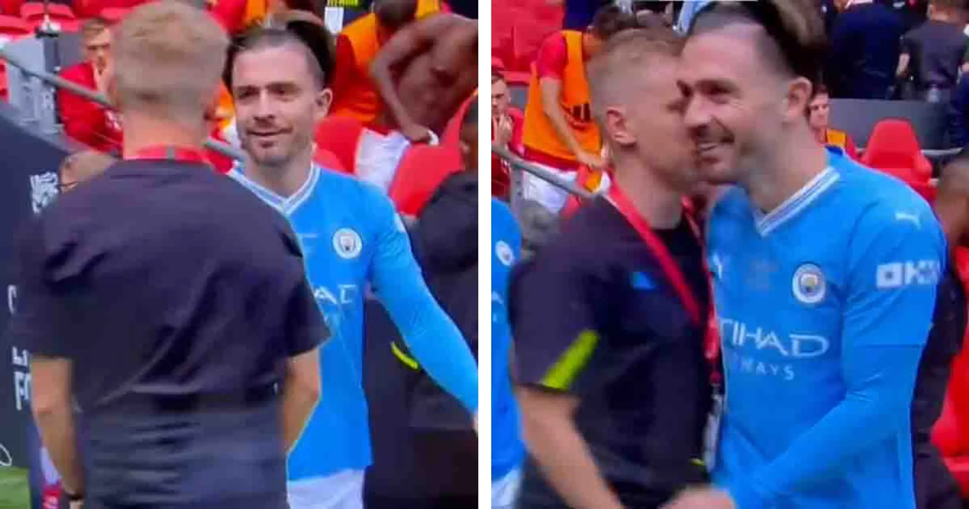 Spotted: Zinchenko squares up to Grealish after Man City star tries bullying him in Community Shield clash