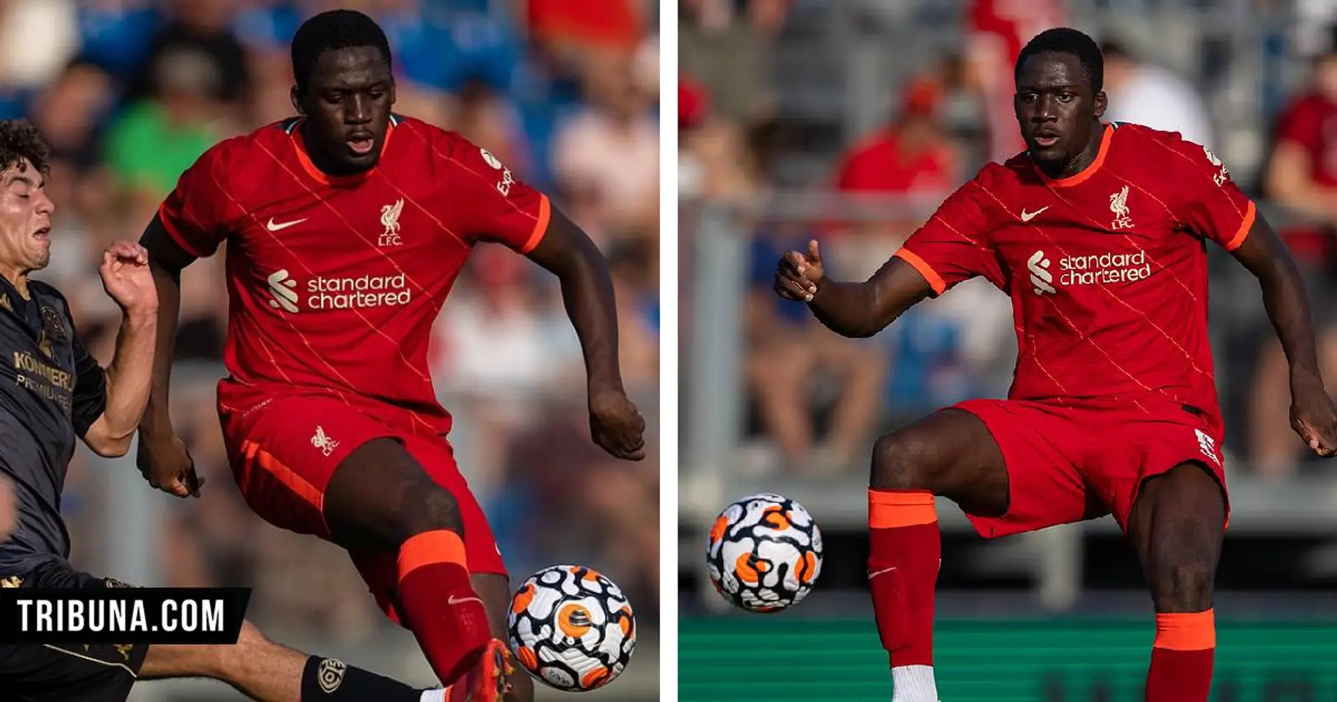 New beast at Anfield: 4 images of Konate looking boss in the new Liverpool kit