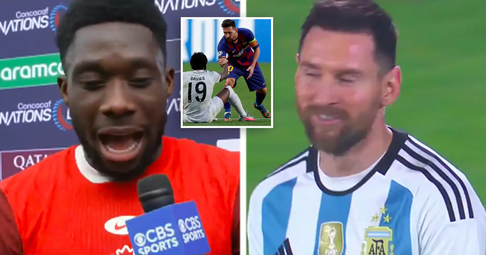 "Etwas ganz Besonderes": Alphonso Davies auf der Frage, ob er Leo Messi zum 4. Mal in Folge schlagen kann