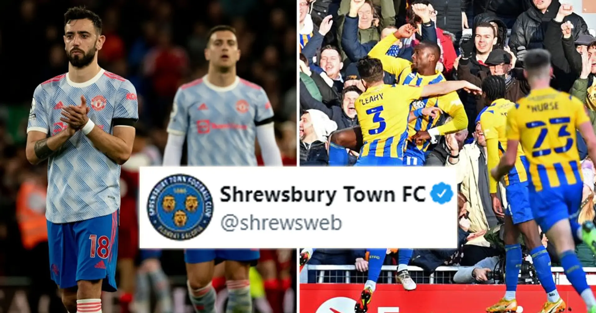 'We scored at Anfield this season': Shrewsbury Town trolls Man United after Liverpool loss