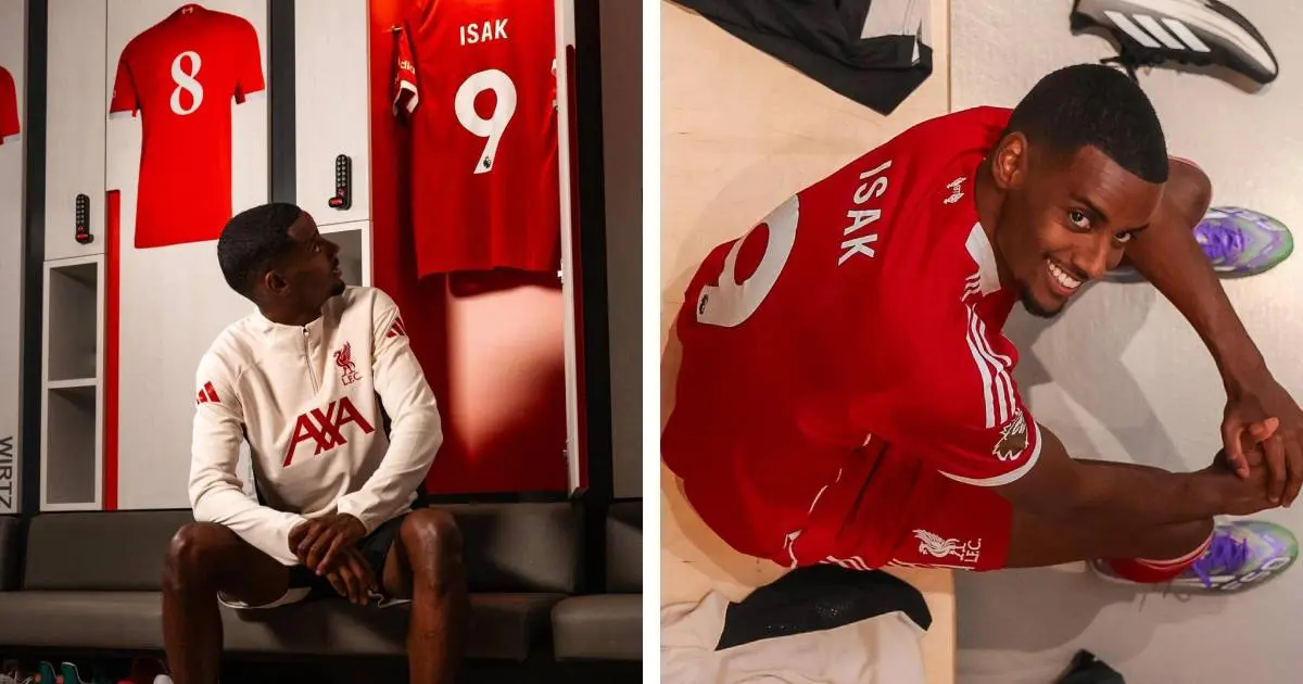 'It’s an iconic number': Isak on taking number 9 at Liverpool ...