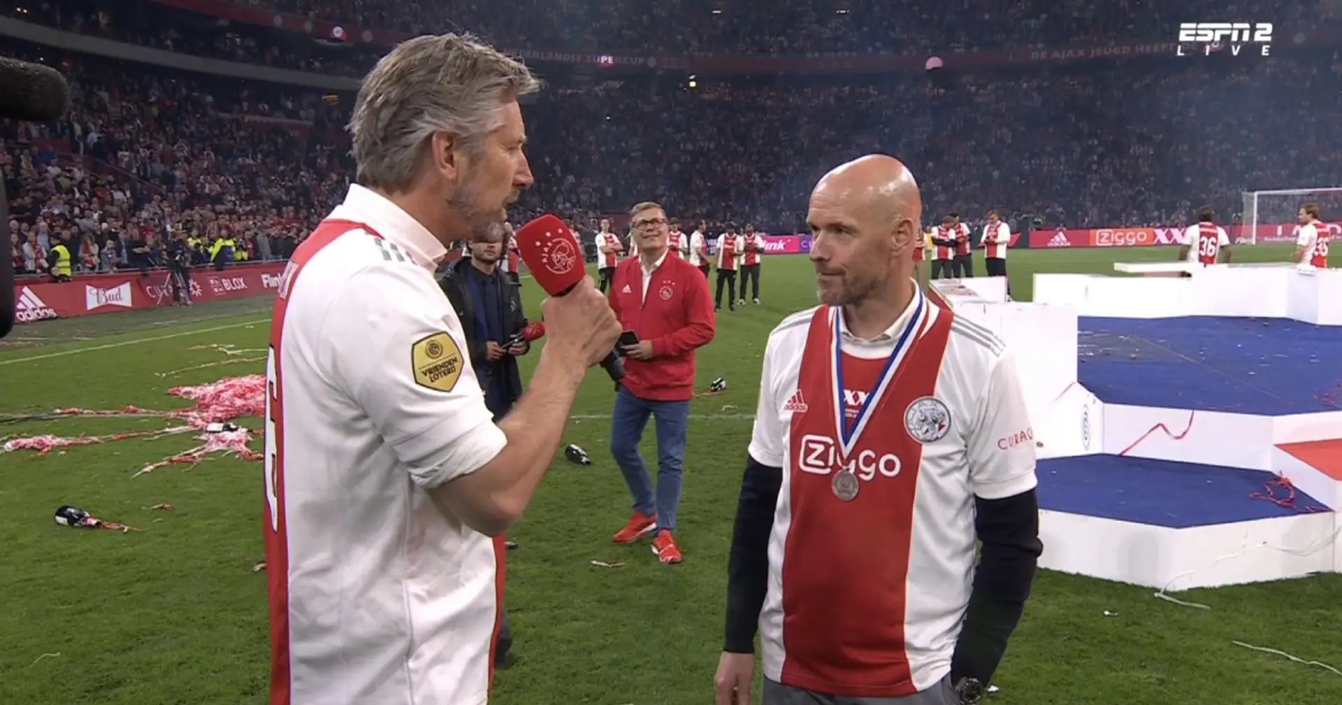 'You will leave for a club that is close to my heart': Van der Sar wishes Ten Hag luck and calls him a 'weird man'