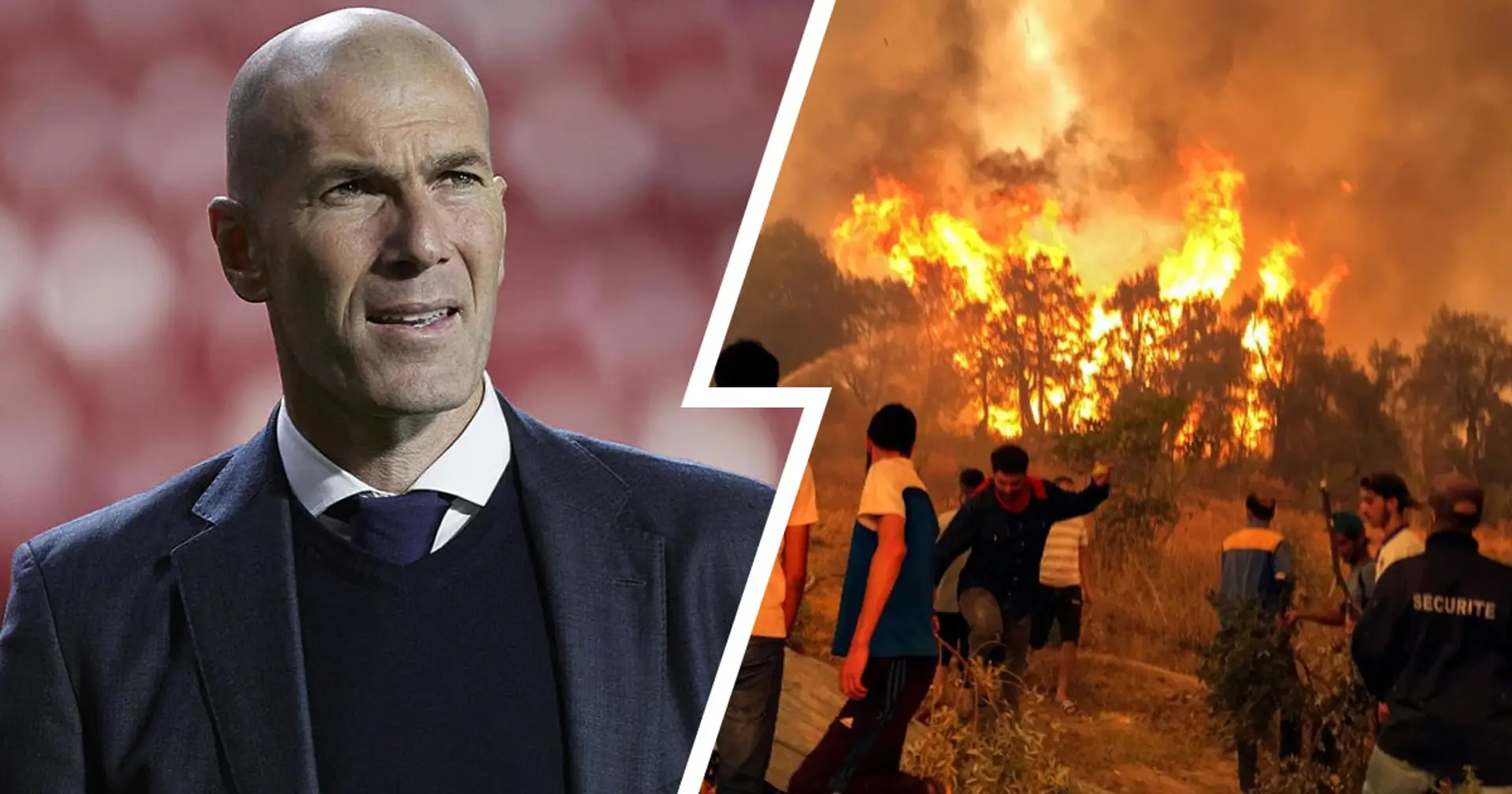 Zinedine Zidane cuore d'oro: donati 2 milioni di euro per gli incendi devastanti in Algeria