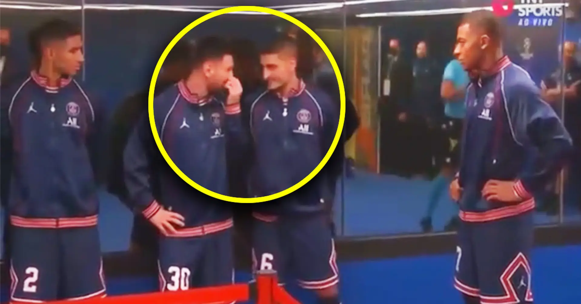 Leo Messi’s conversation with Verratti, Mbappe and Hakimi in the tunnel caught on camera 