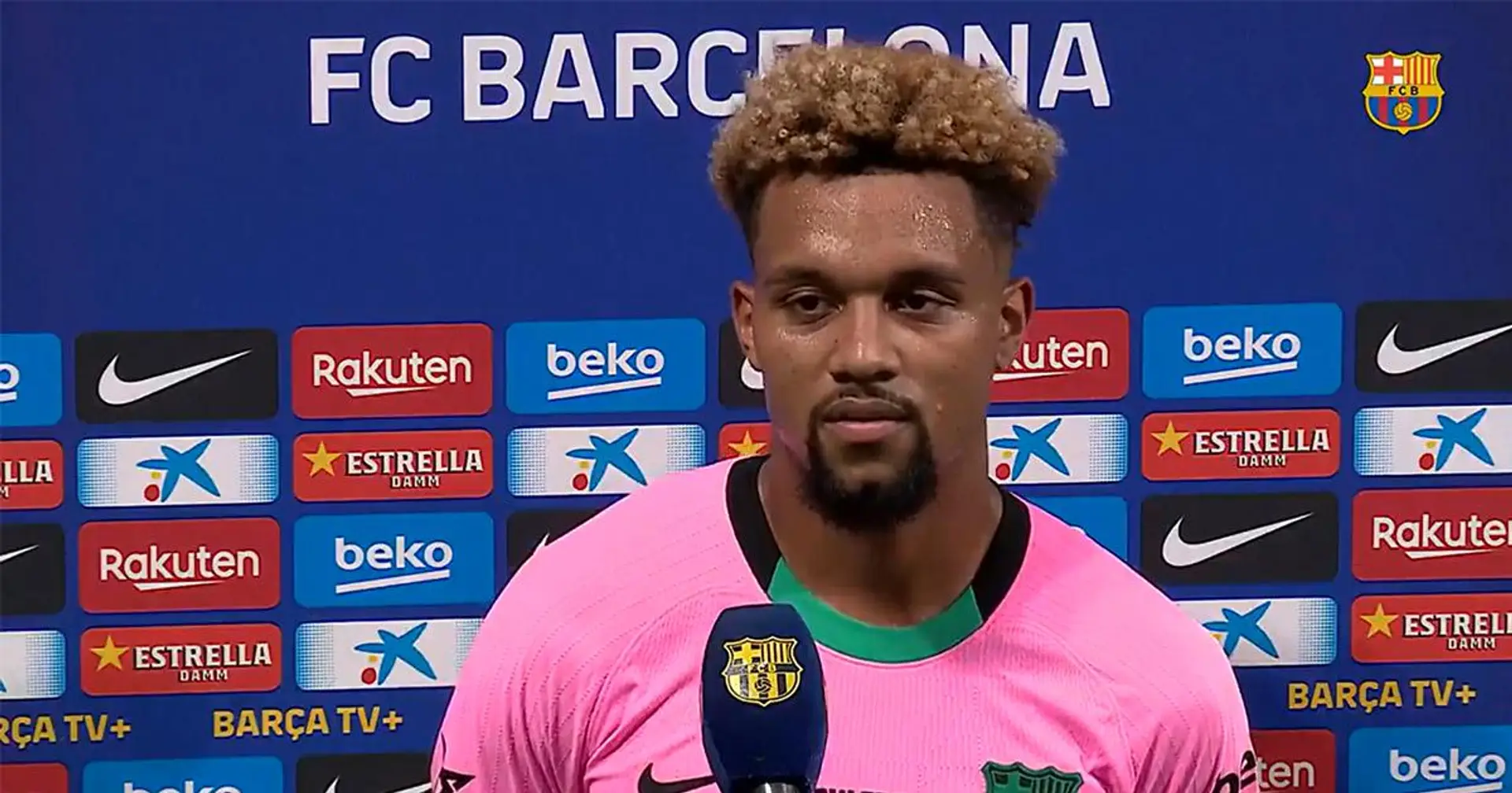"C'est un de mes rêves d'enfant et je suis heureux qu'il soit devenu réalité": Konrad réagit à ses débuts avec le Barça