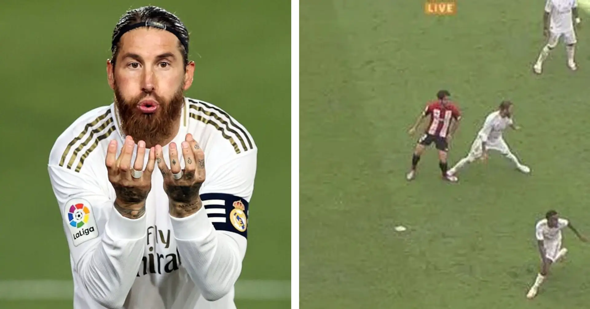 ‘I don’t see it as a penalty’: Ramos reacts to accidentally stepping on Raul Garcia’s foot in Athletic win