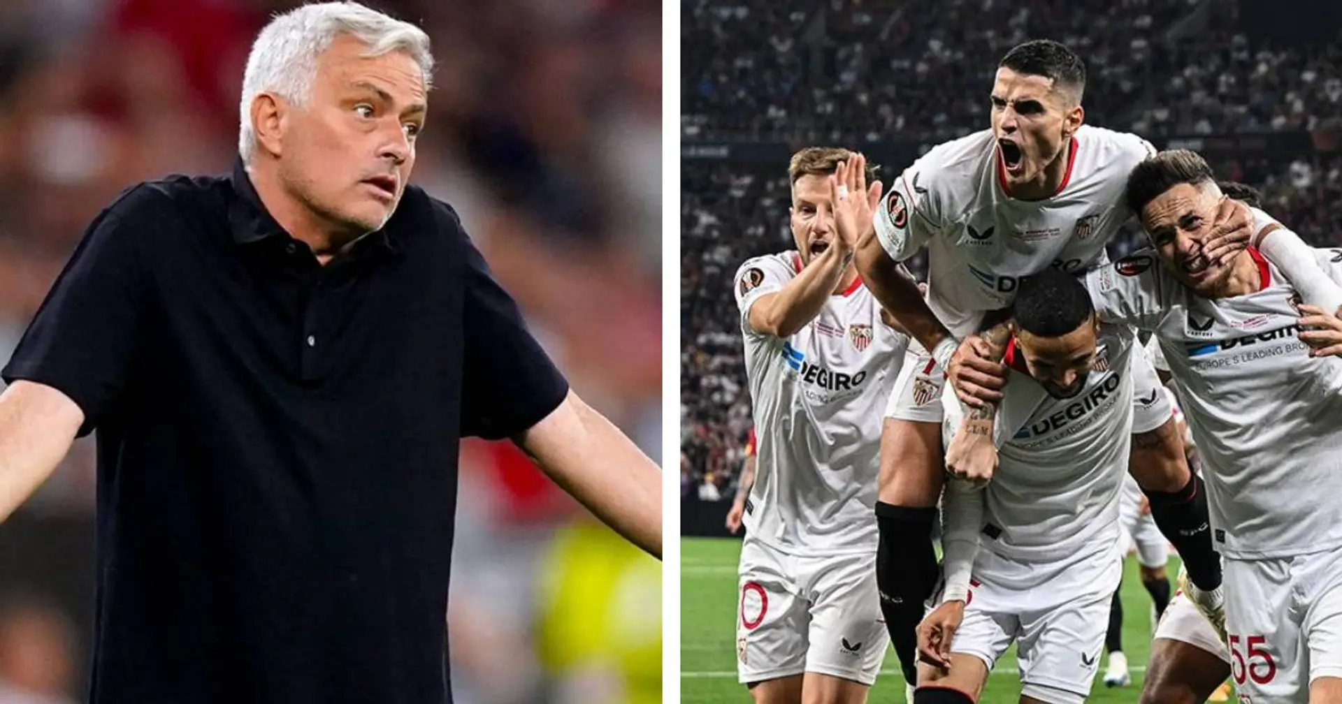 La Roma de José Mourinho s'incline face à Séville en Europa League