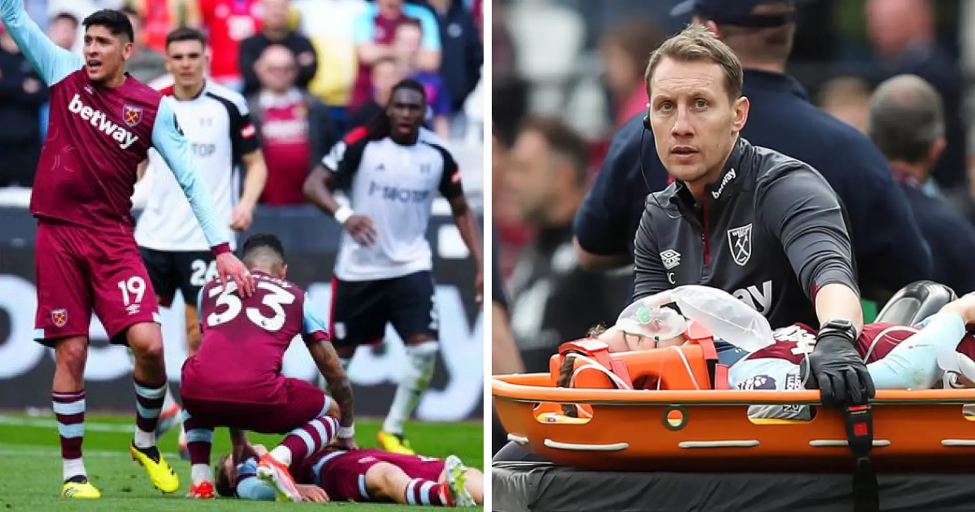 West Ham youngster given oxygen and taken off on stretcher just three minutes after his debut